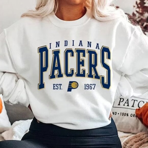 Vintage Indiana Pacers Basketball Style Sweatshirt, Retro Indiana NBA Shirt Tee - Picture 1 of 2